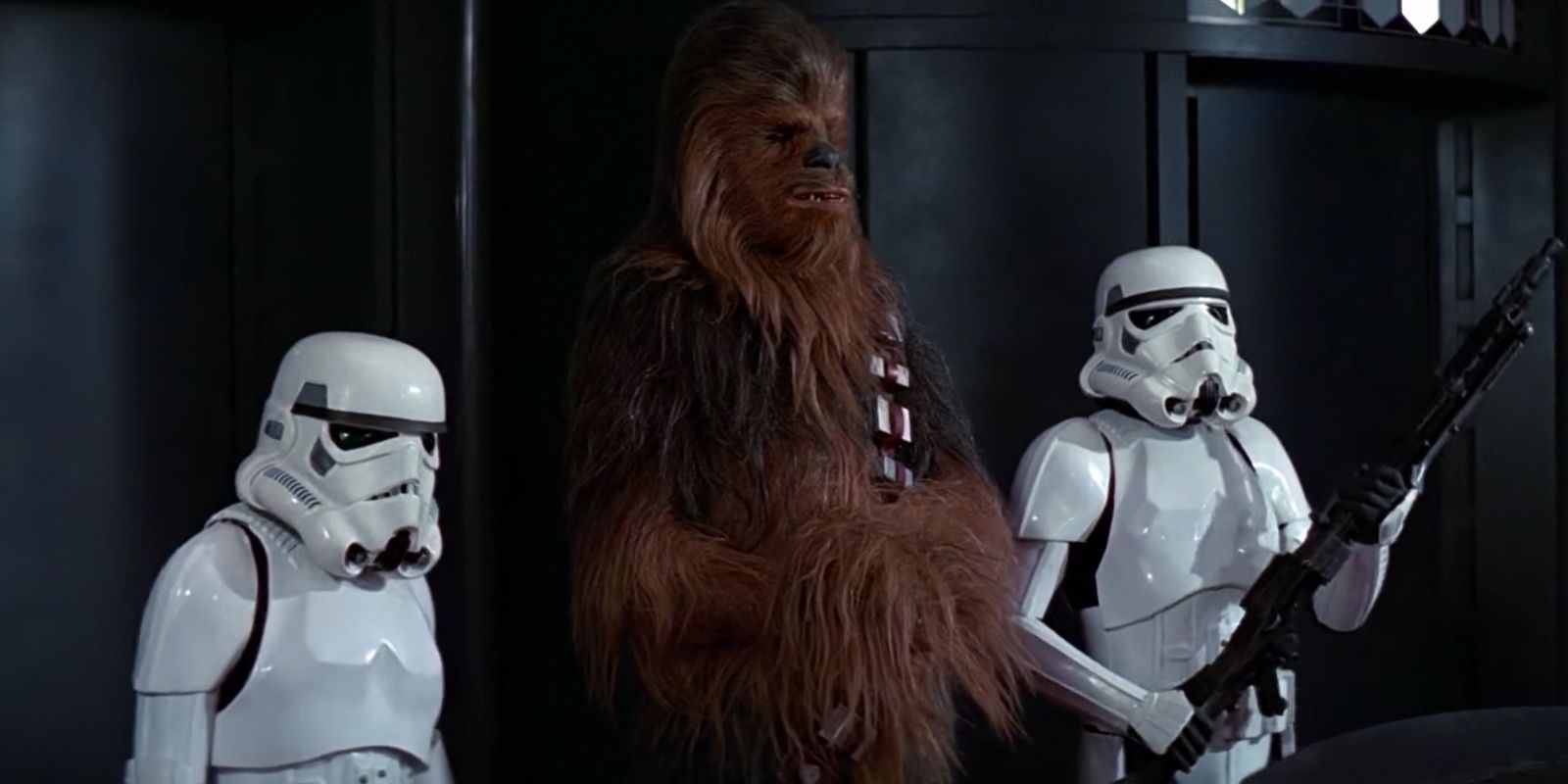 Luke Skywalker and Han Solo as Stormtroopers