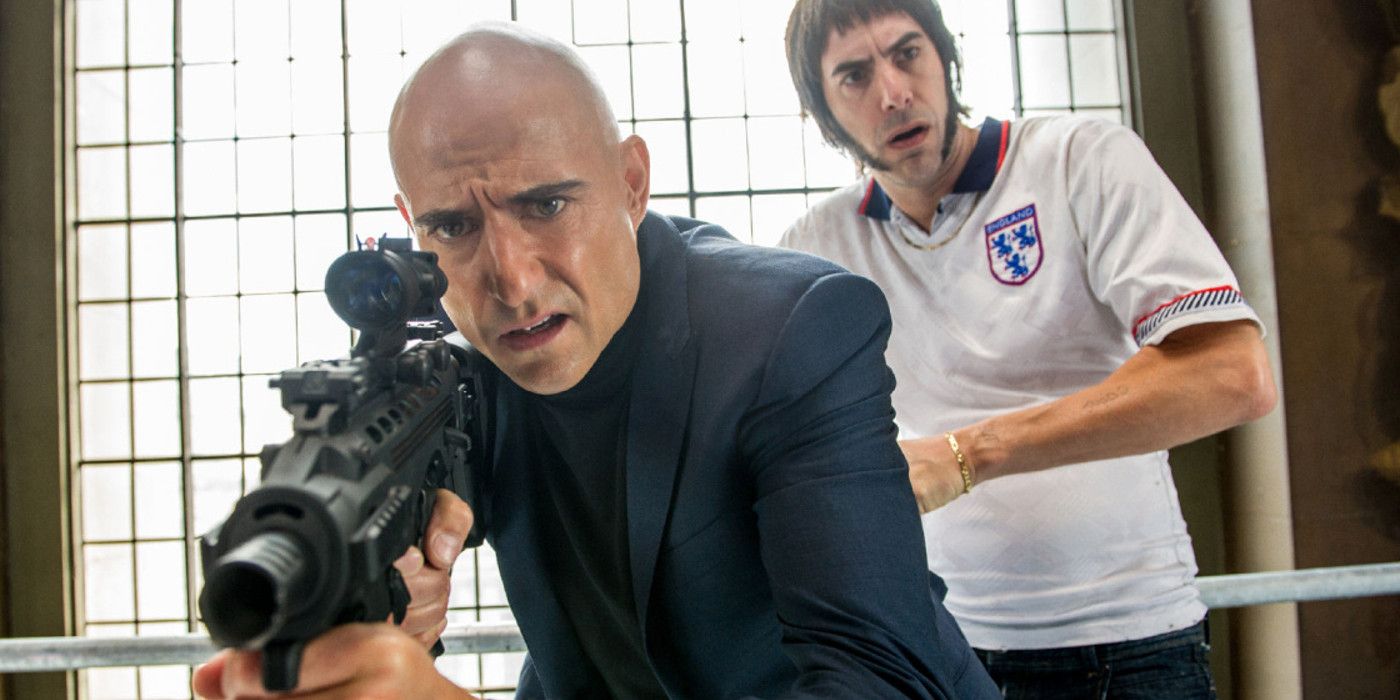 Mark Strong and Sacha Baron Cohen in Brothers Grimsby