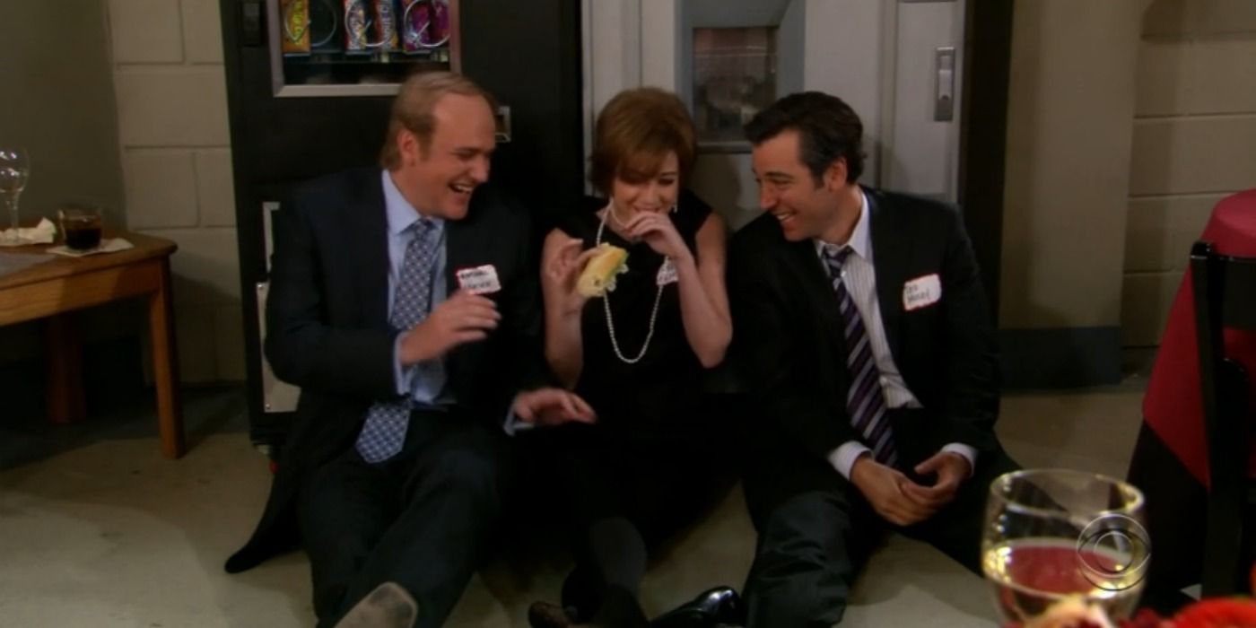 Marshall Lily and Ted eat sandwich HIMYM