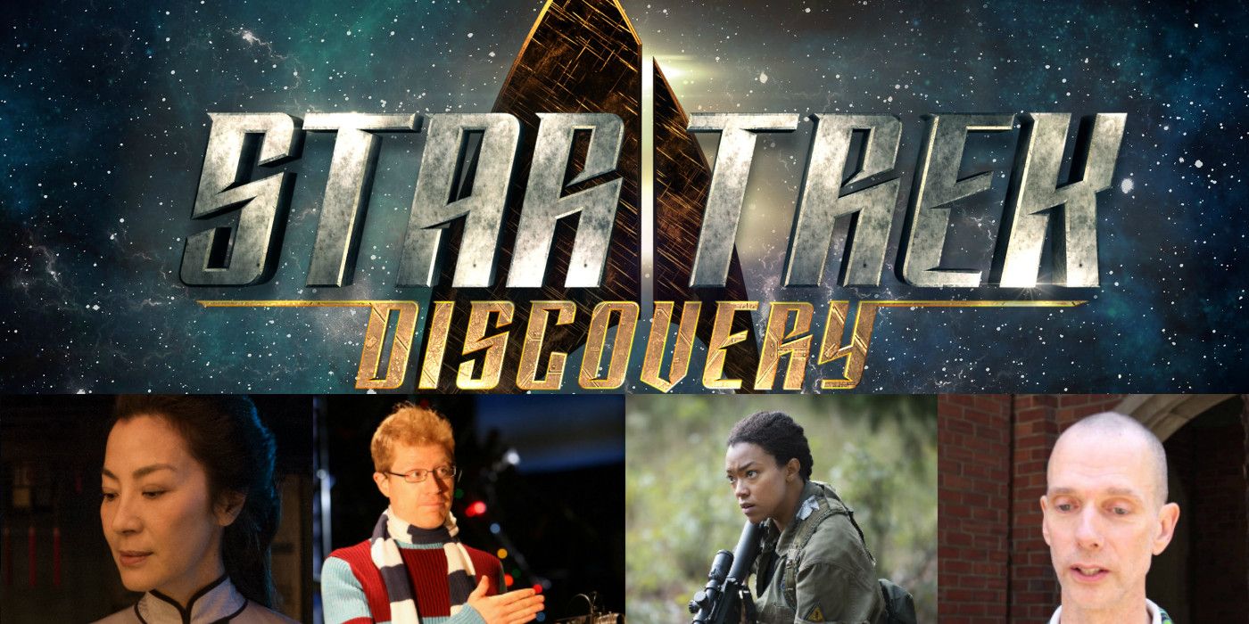Michelle Yeoh, Anthony Rapp, Soniqua Martin-Green and Doug Jones in Star Trek Discovery