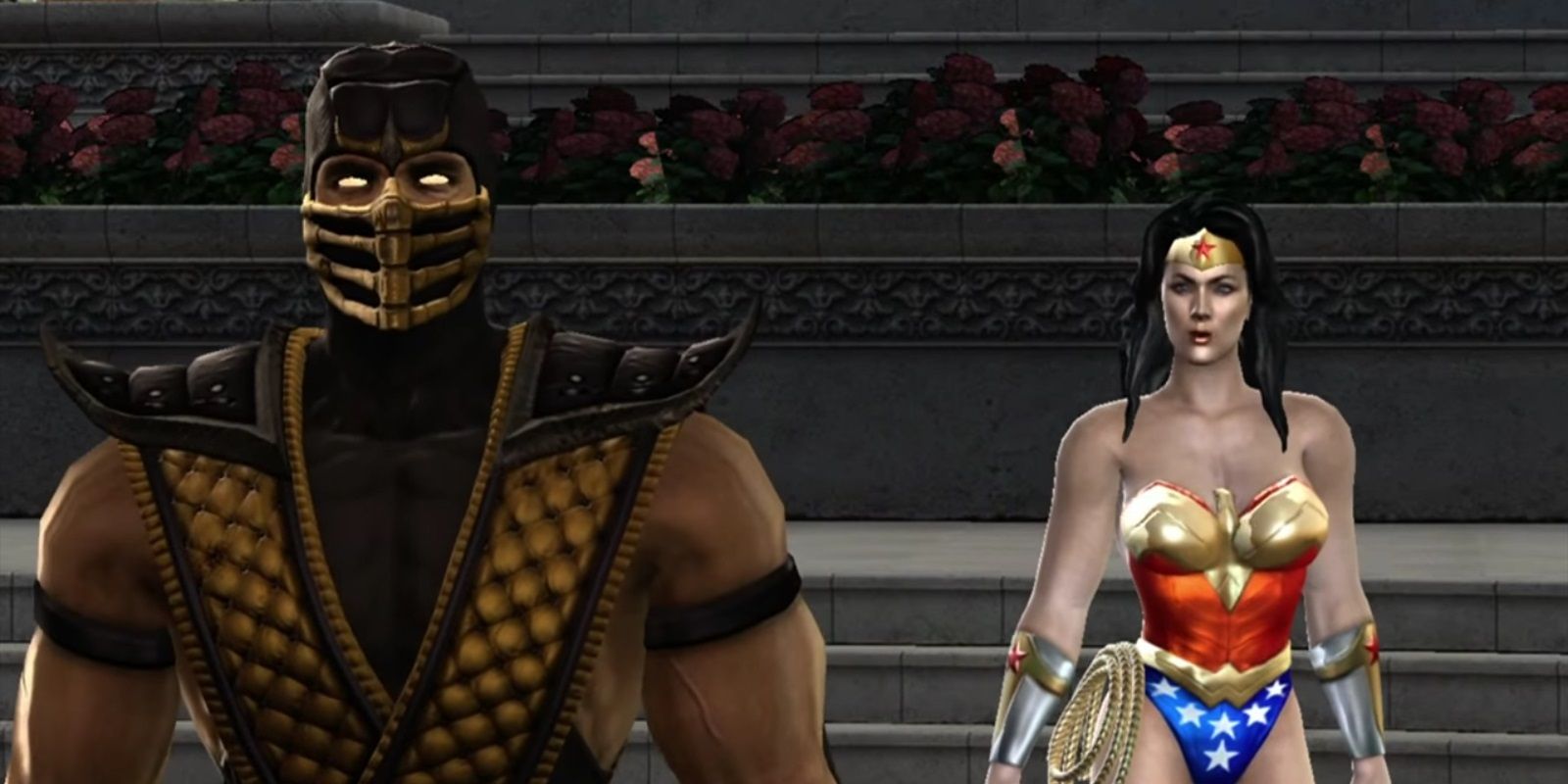 Mortal Kombat vs DC Universe, Scorpion combatte Wonder Woman