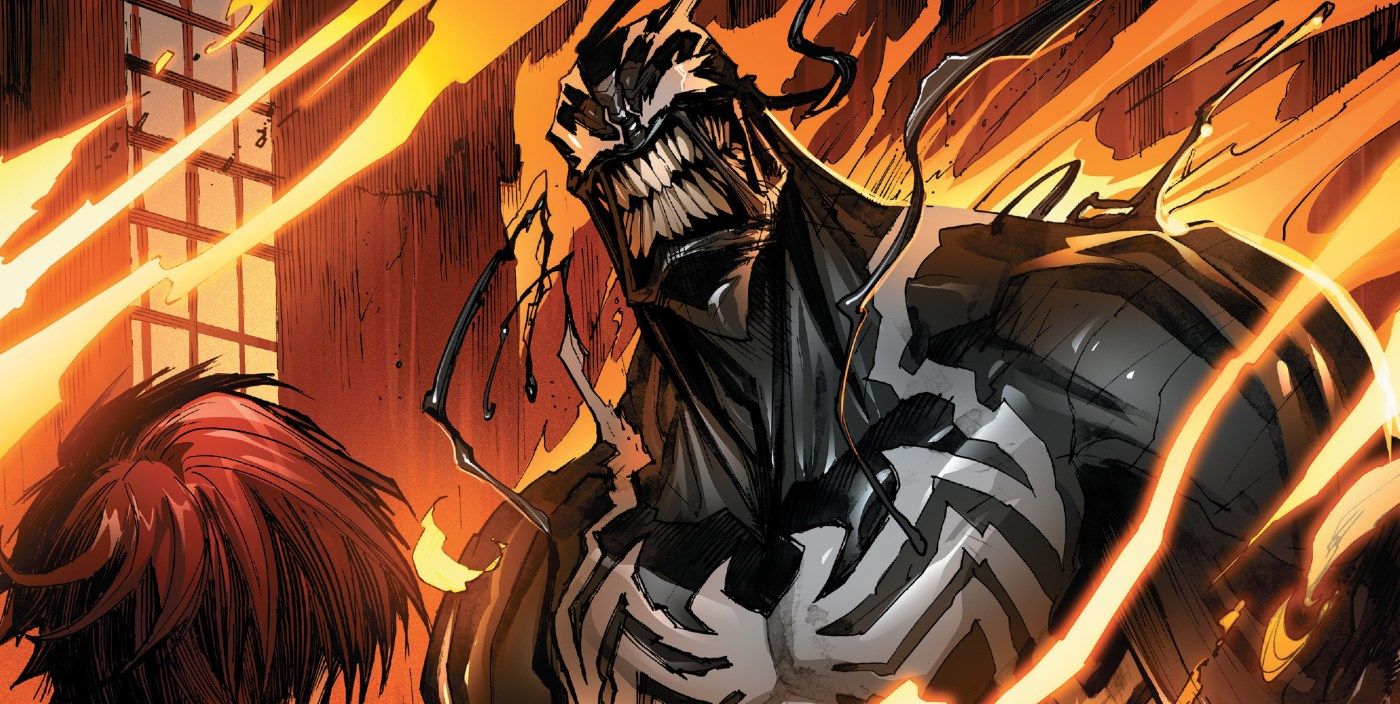 New Venom Comic Fire