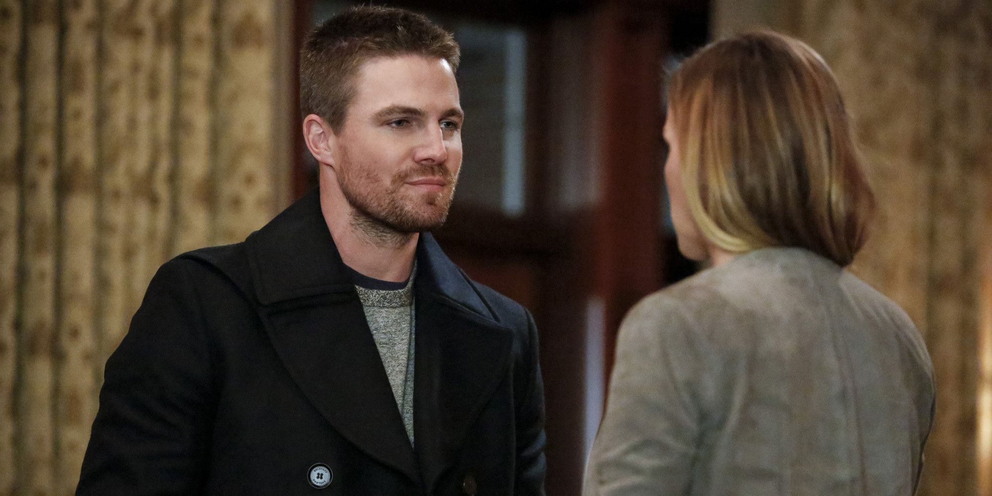 Oliver e Laurel no 100º episódio de Arrow