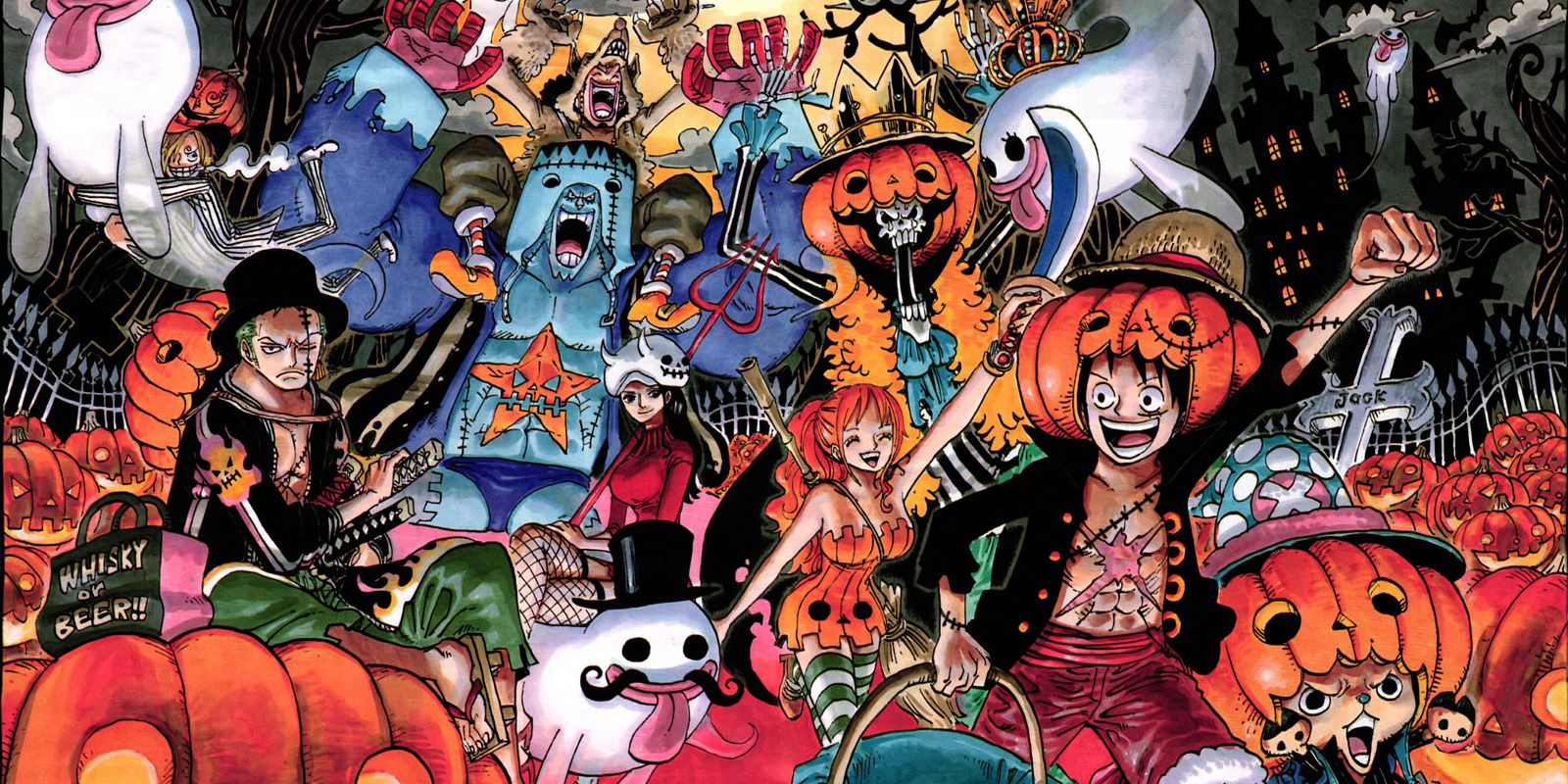 One Piece Halloween art