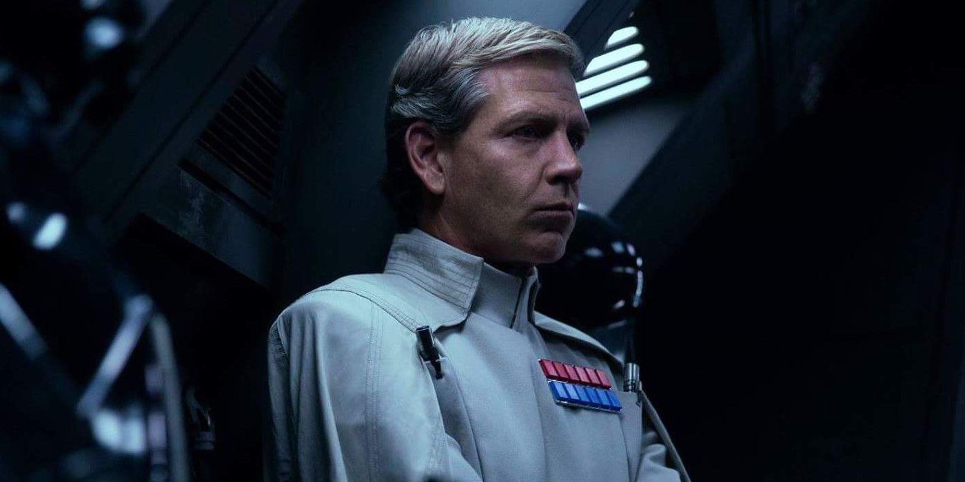 Orson Krennic looking serious in Rogue One.