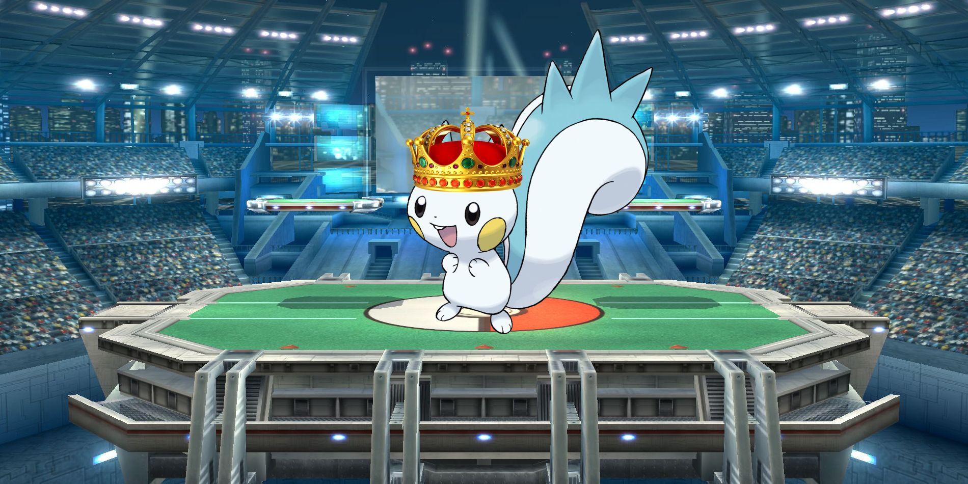 Pachirisu wearing a crown Pokemon