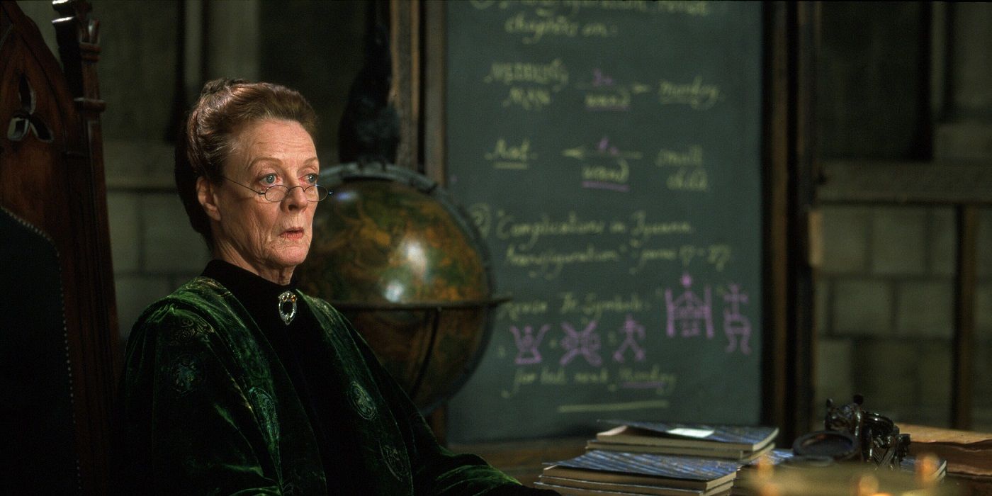 Professor McGonagall in Harry Potter