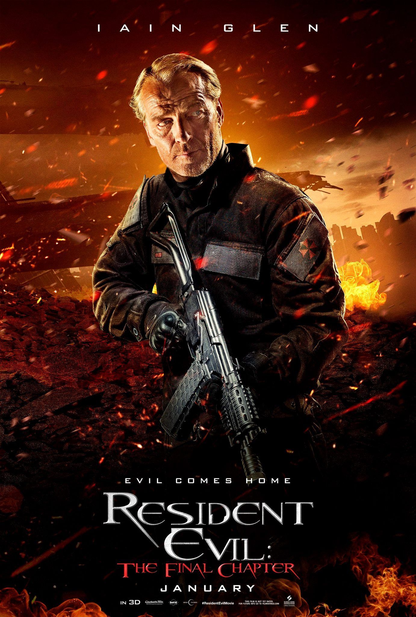Resident Evil The Final Chapter - Iain Glen poster