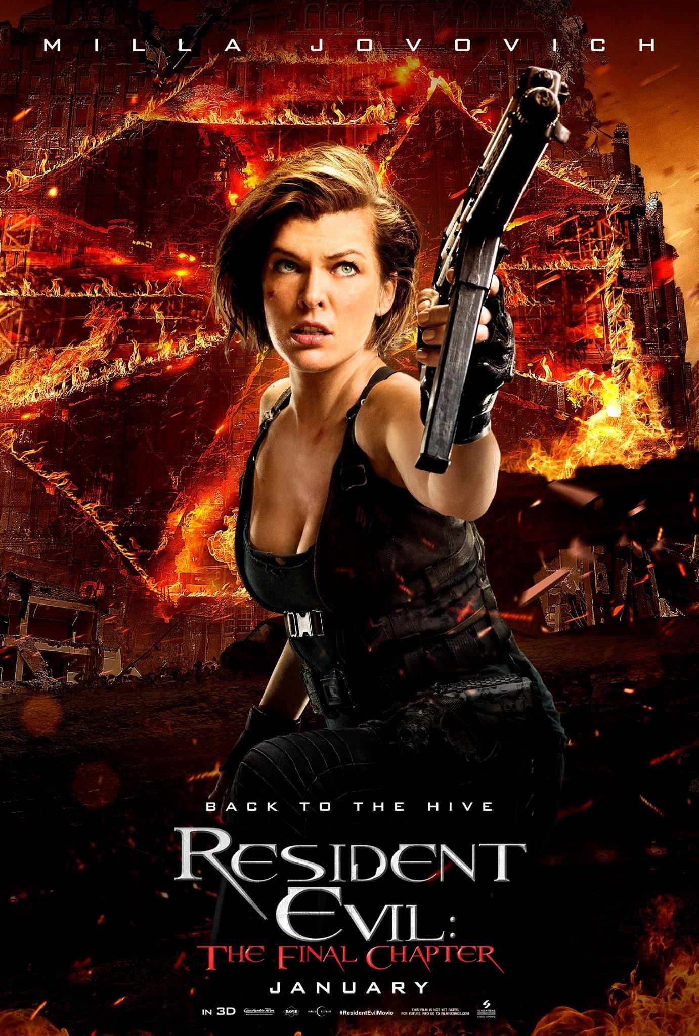Resident Evil The Final Chapter - Milla Jovovich poster