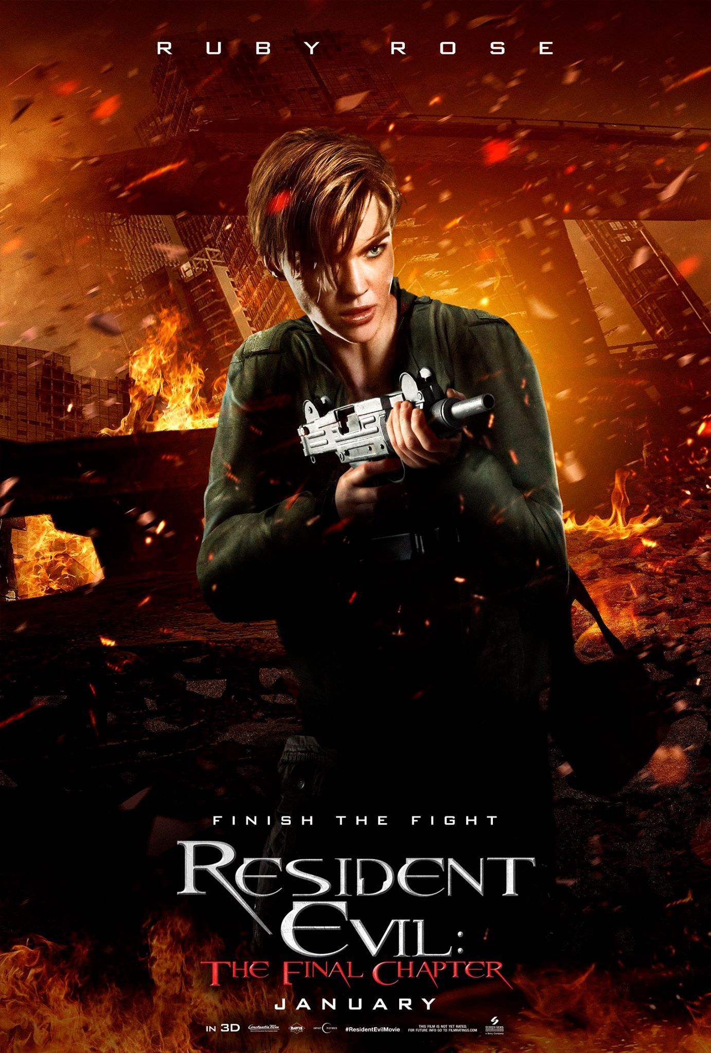 Resident Evil The Final Chapter - Ruby Rose poster