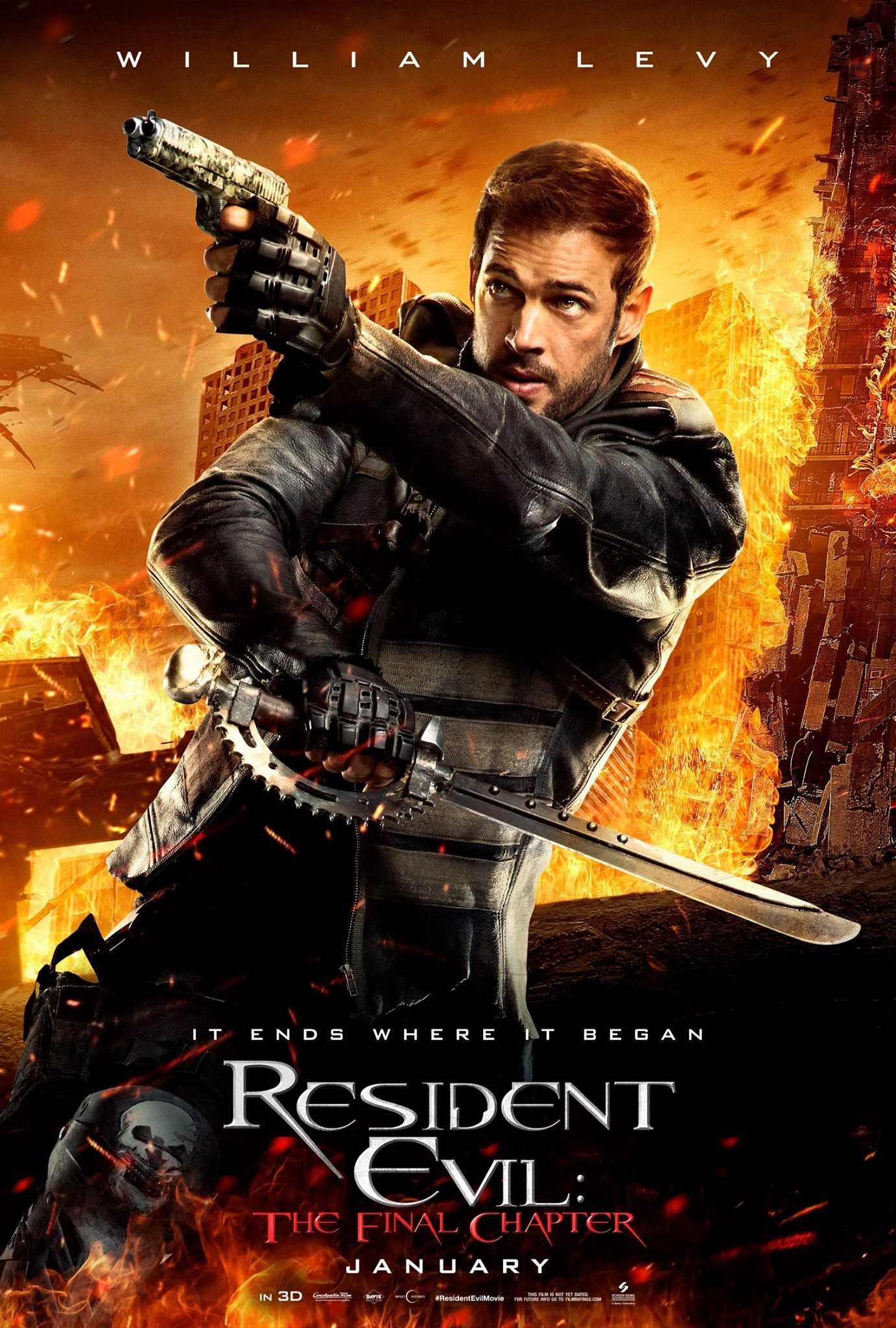 Resident Evil The Final Chapter - William Levy poster
