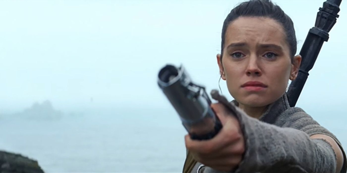 Star Wars: Rey Gives Luke the Lightsaber