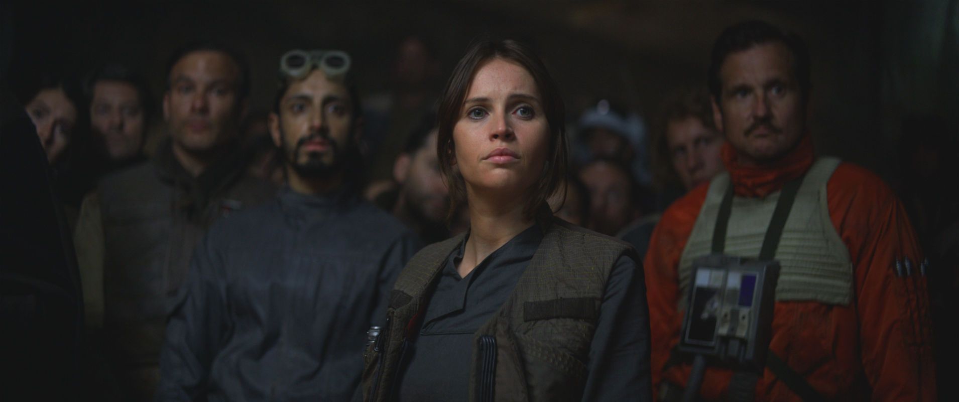 Rogue One: A Star Wars Story Still - Jyn Erso (Felicity Jones) Briefing