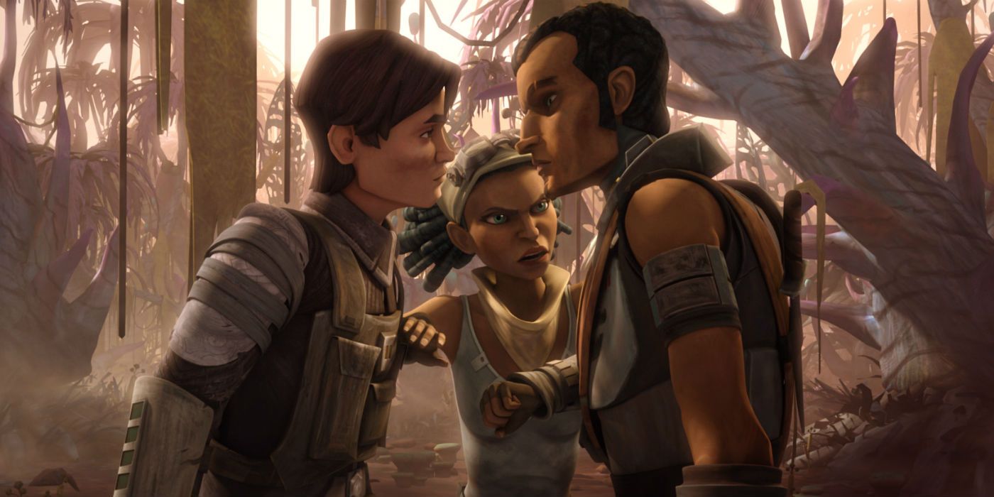 Saw and Steela Gerrera in Star Wars The Clone Wars