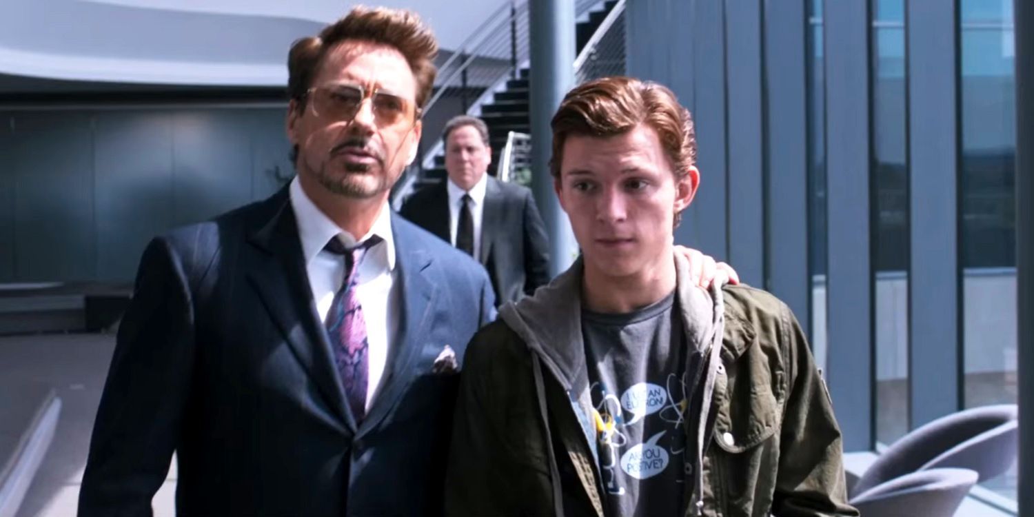 Spider-Man Homecoming - Robert Downey Jr and Tom Holland