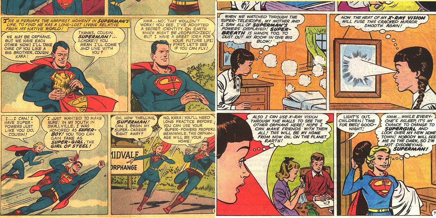 Supergirl At Midvale Orphanage with Superman in DC's Action Comics