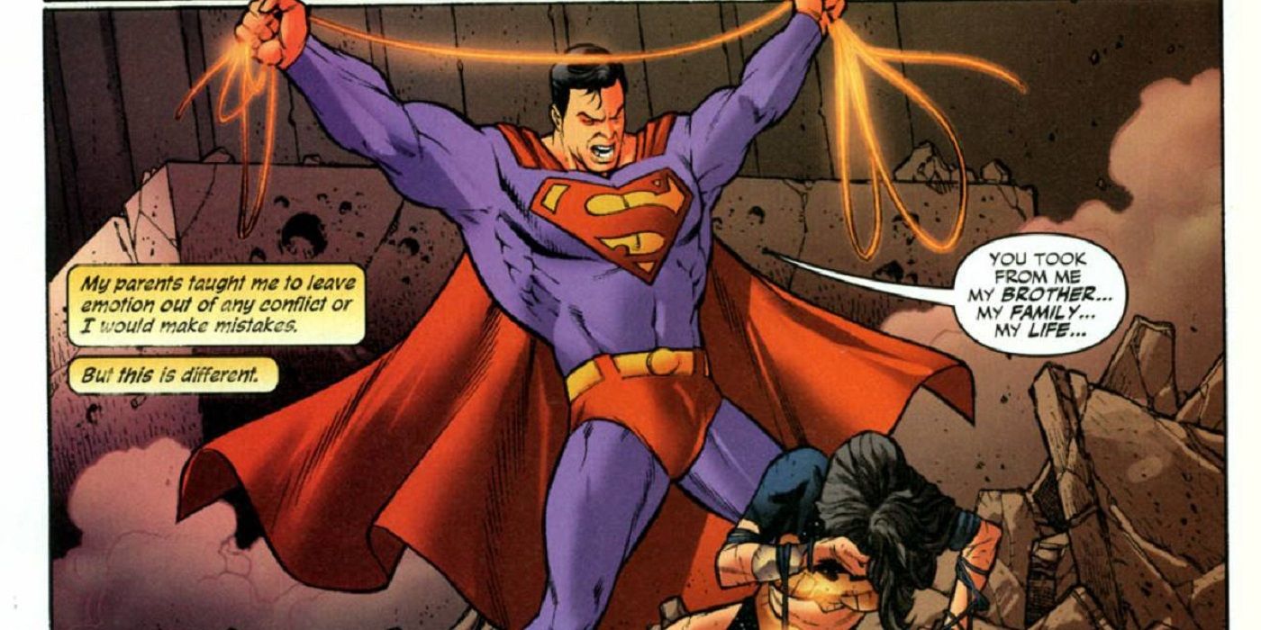 Superman kills Wonder Woman with the lasso of truth