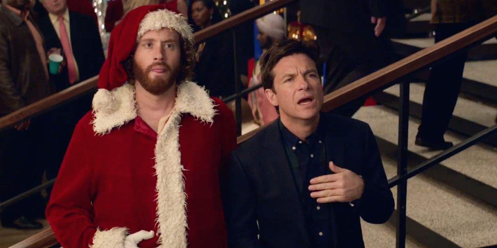 T.J. Miller and Jason Bateman in Office Christmas Party