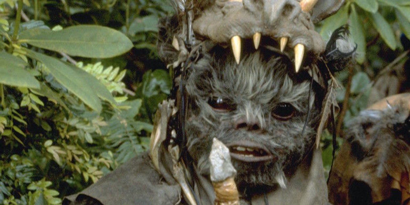 Teebo The Ewok With Boar-Wolf Headdress in Star Trek