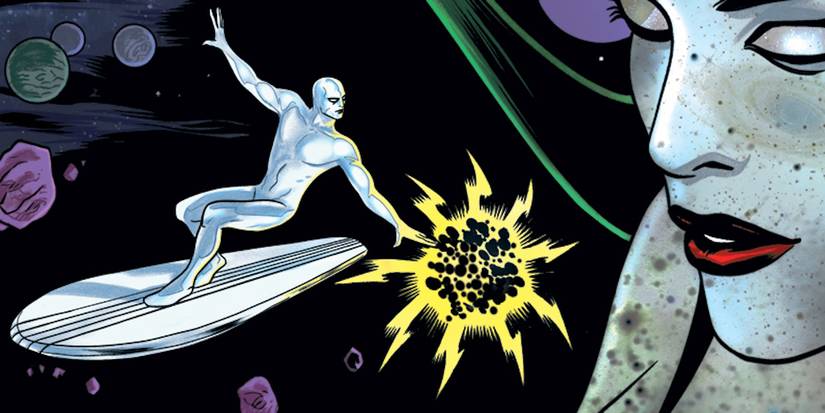 The Silver Surfer and Nowhere Queen by Mike Allred