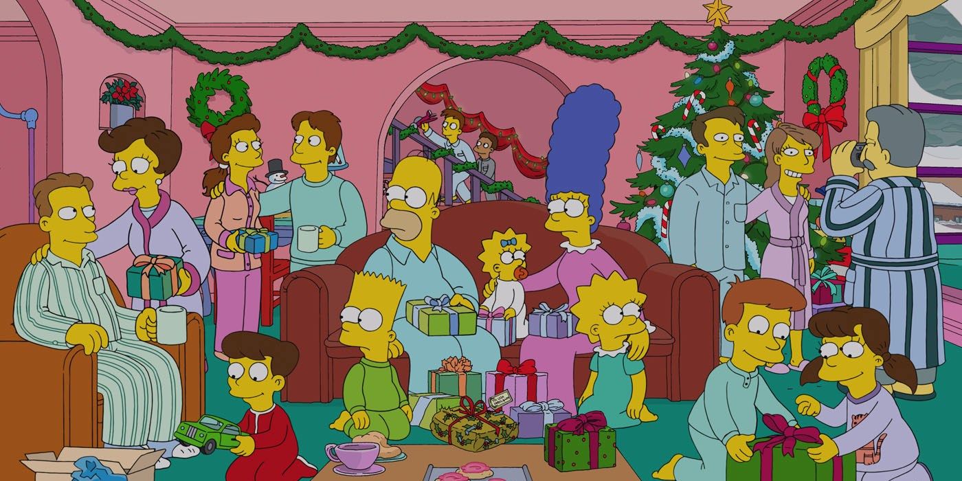 The Simpsons Fox Christmas with Homer Marge Bart
