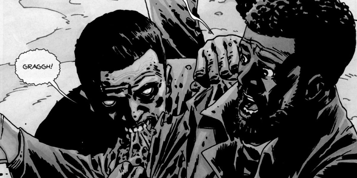 The Walking Dead Comic Morgan Jones Gets Bitten By A Zombie