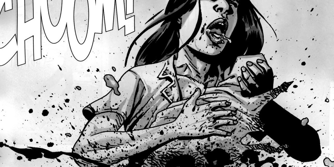 The Walking Dead Judith and Lori Grimes Die by Shotgun