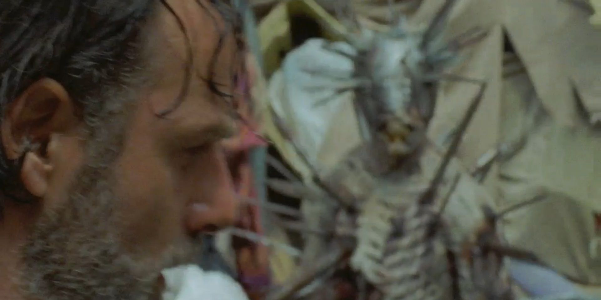 The Walking Dead Rick Sees An Armored Zombie