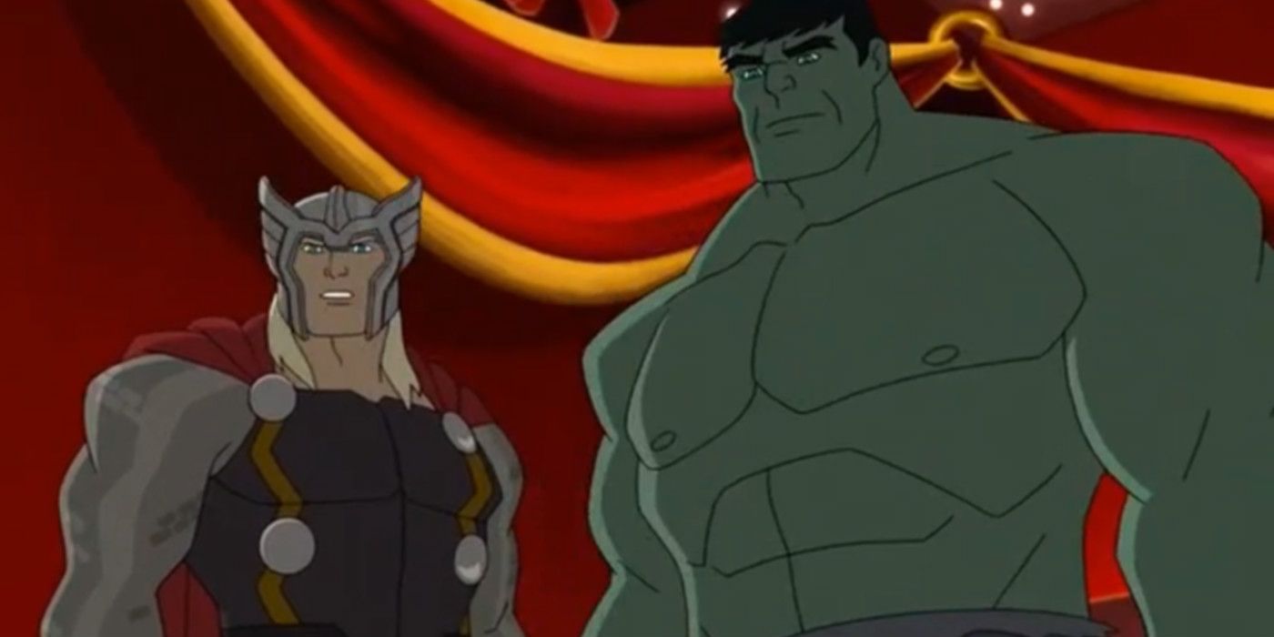 Thor and Hulk in Marvel Super Adventures Frost Fight
