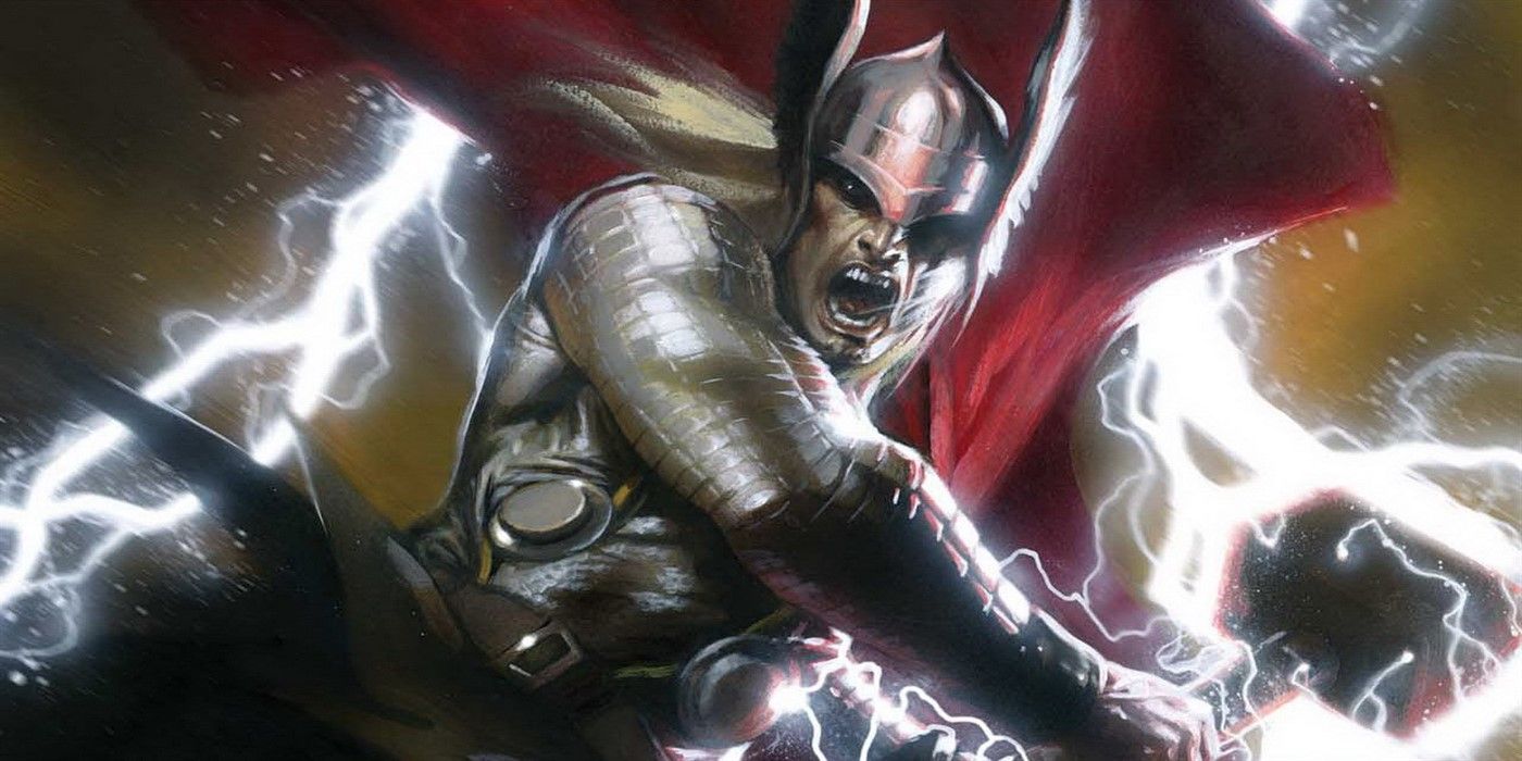 Thor wields lightning in Marvel Comics 