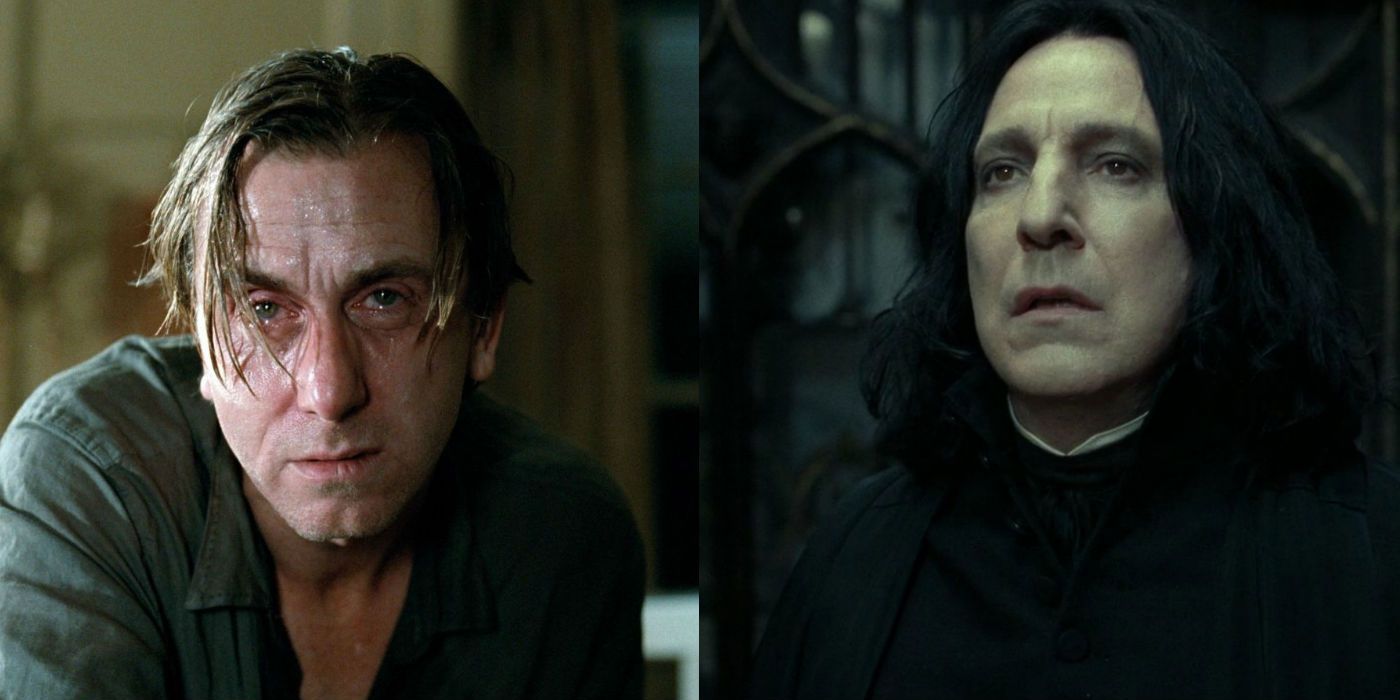 Tim Roth and Alan Rickman Severus Snape in Harry Potter