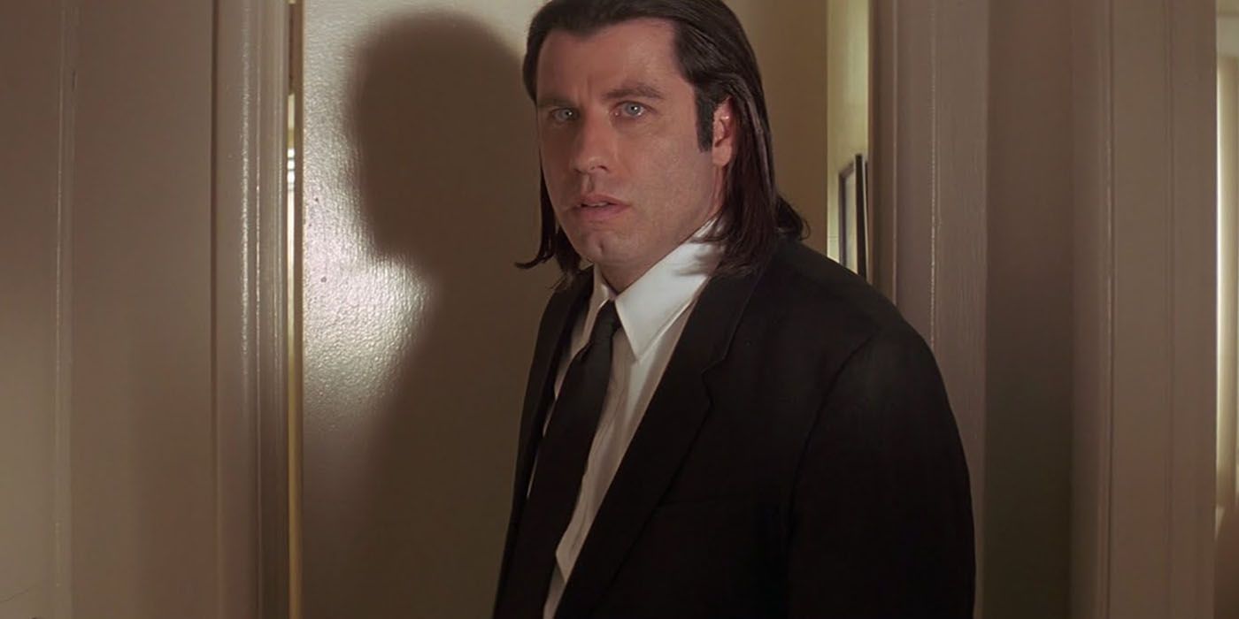 Vincent Vega looking confused in Pulp Fiction
