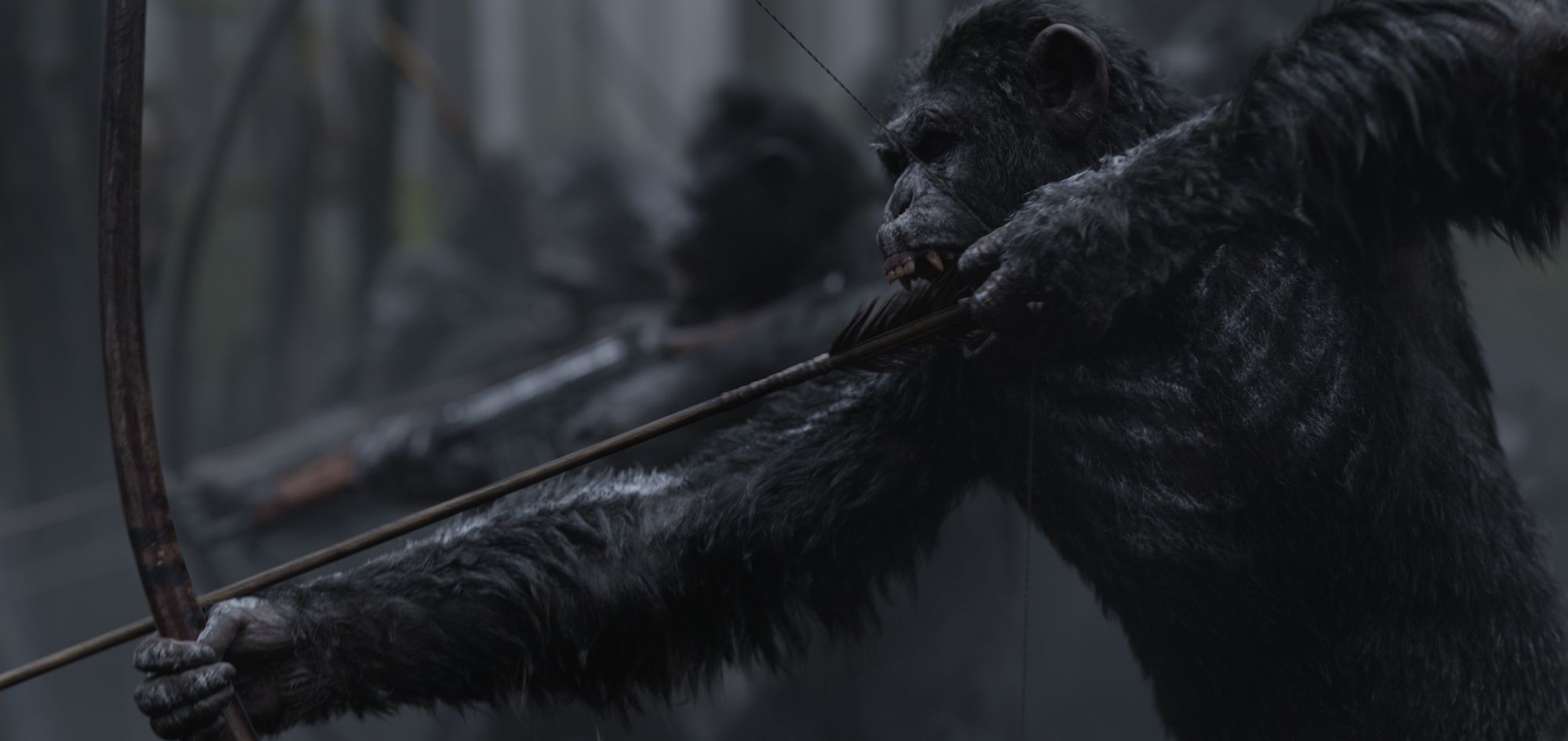 War for the Planet of the Apes - Firing arrows