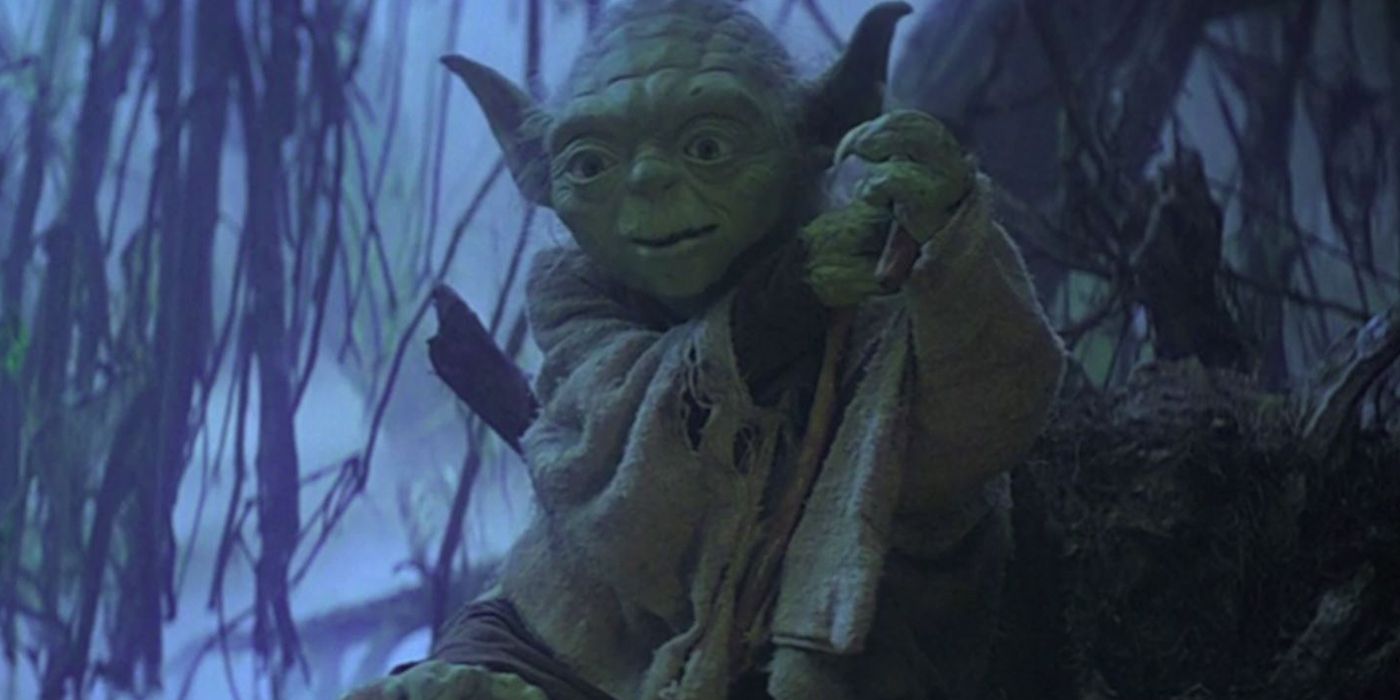 Yoda Acting as a Deranged Swamp Monster