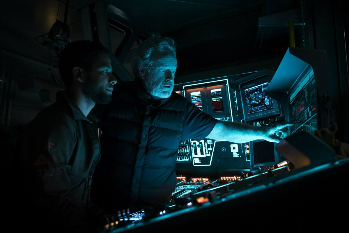 Alien: Covenant - Jussie Smollett and Ridley Scott