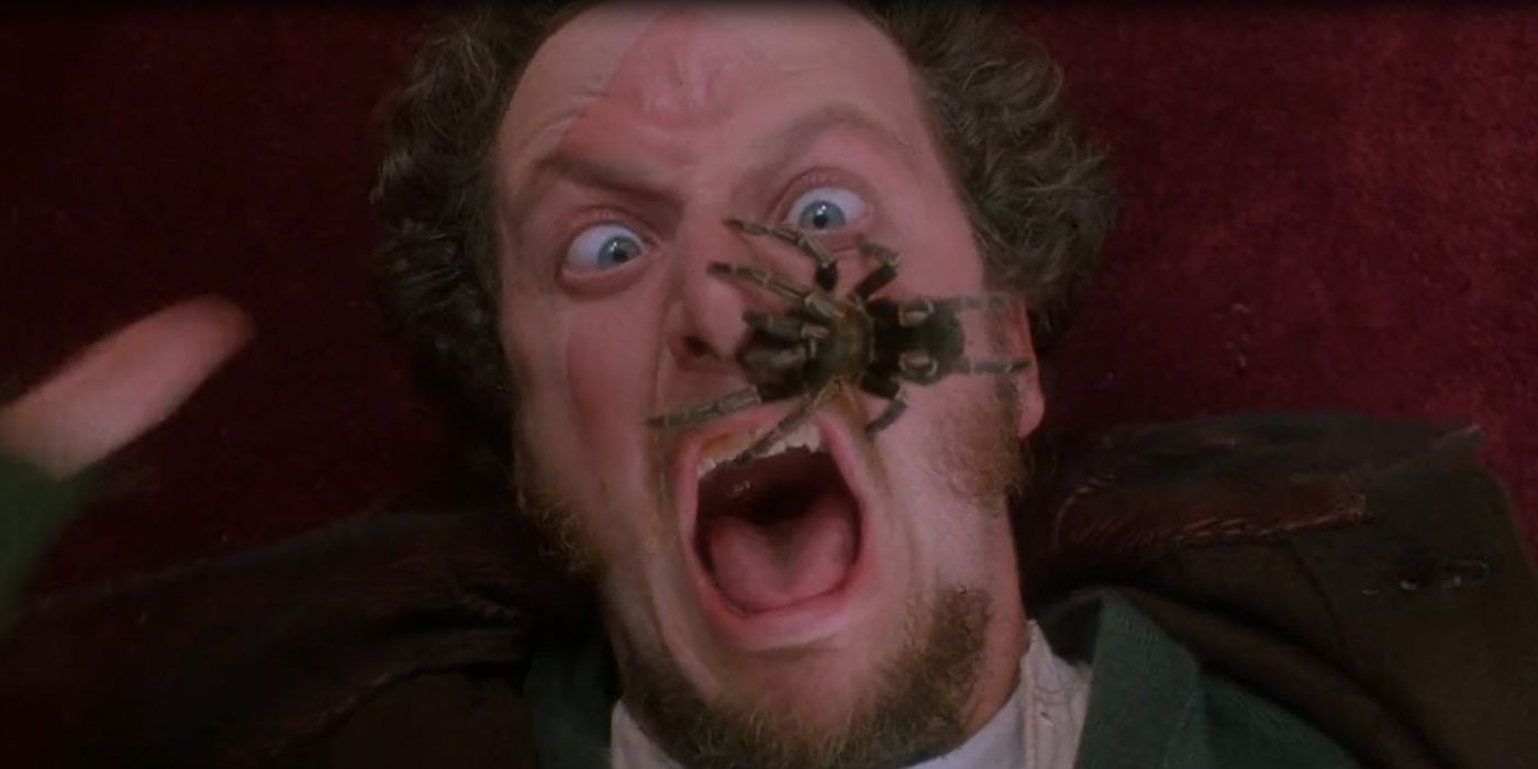 Daniel Stern with a spider in Home Alone