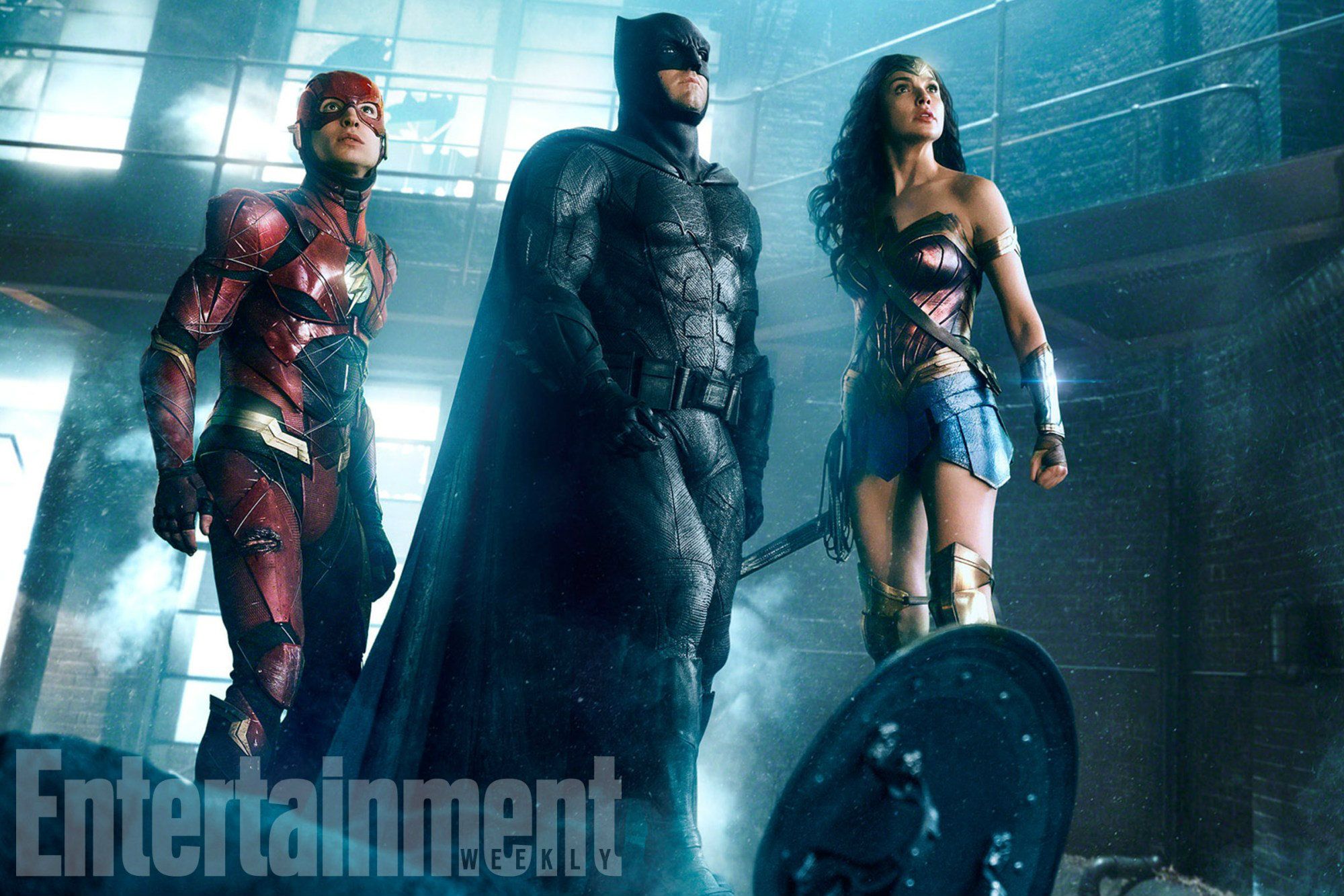 Justice League (2017) - The Flash, Batman and Wonder Woman