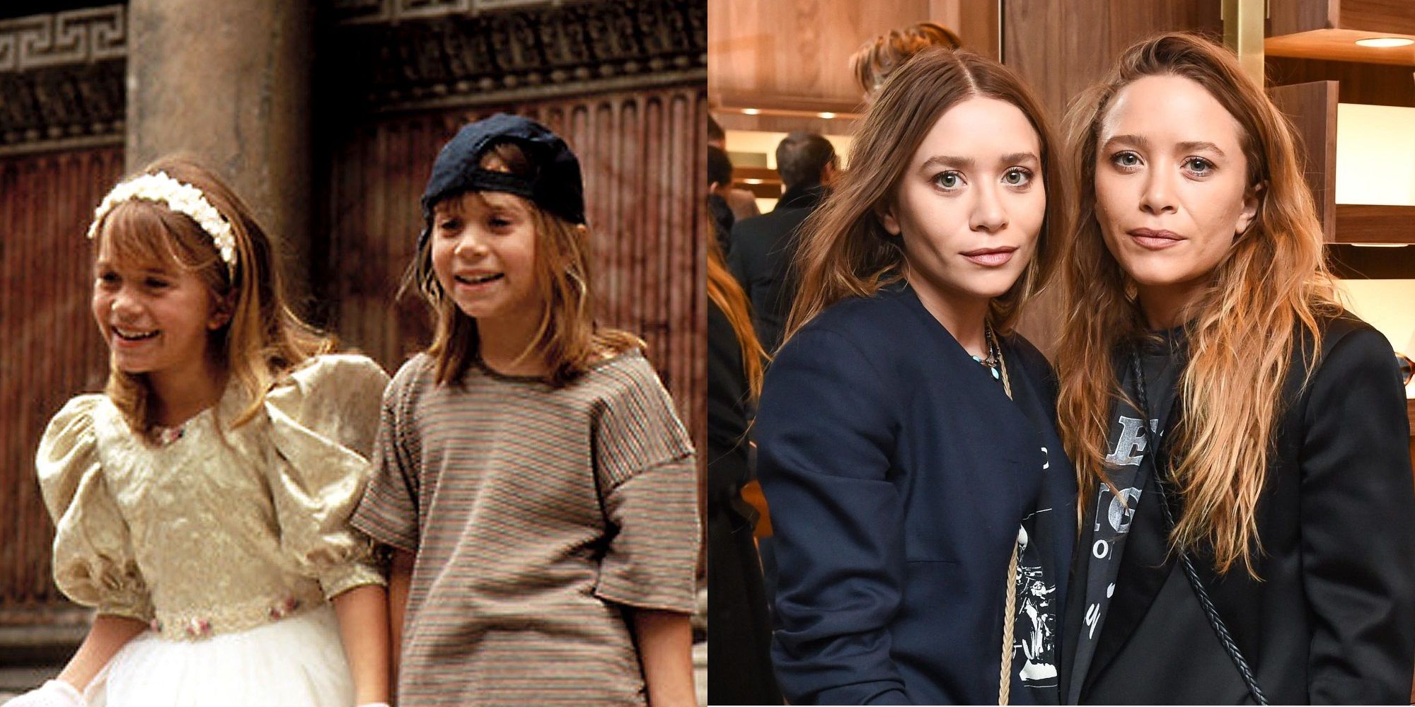 mary kate and ashley olsen then and now two of a kind