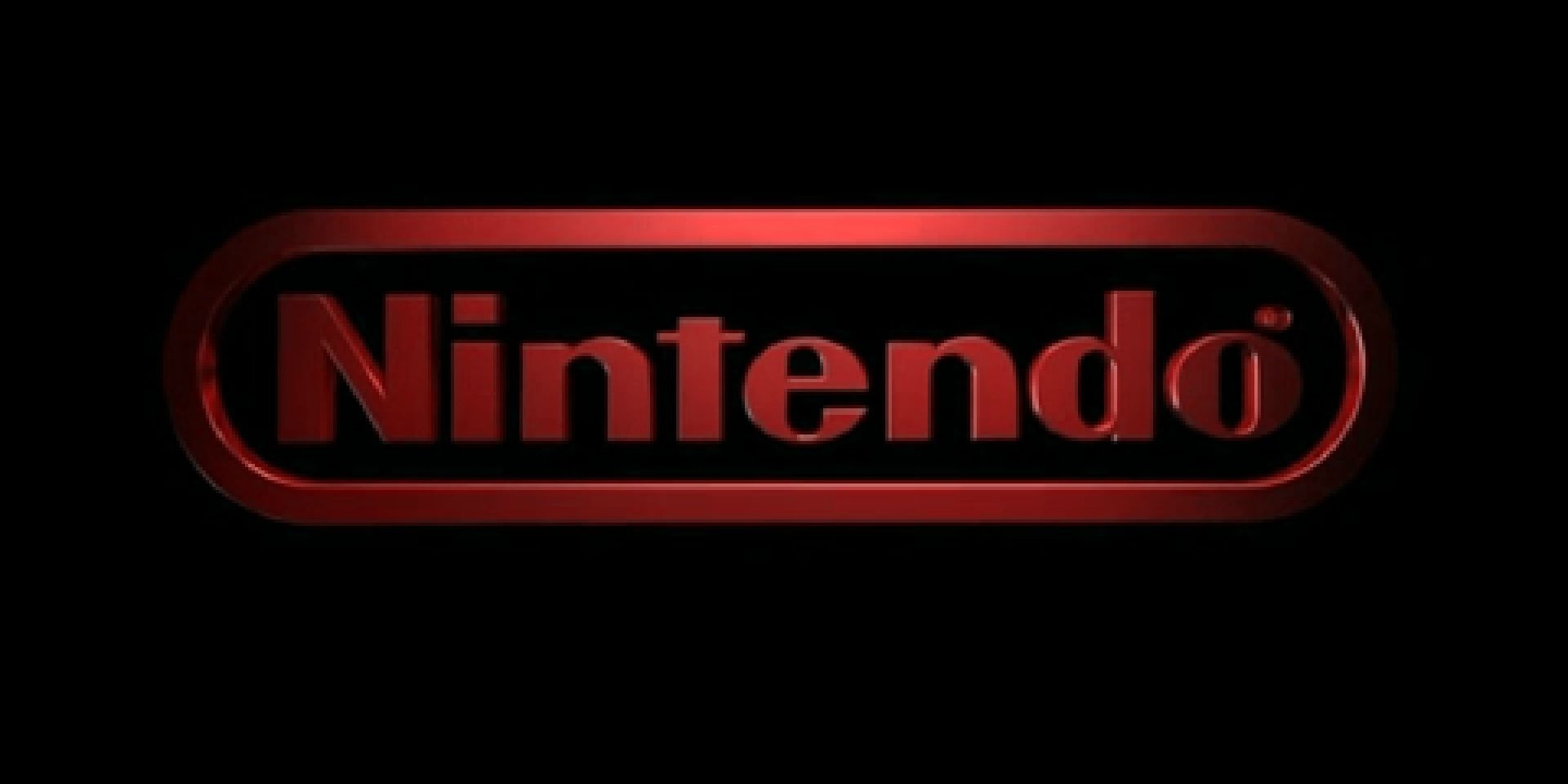 Red Nintendo Logo against Black Background