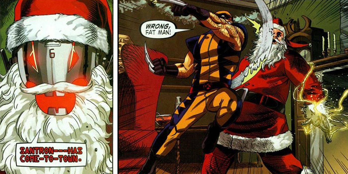 Santa Ultron Fights Avengers
