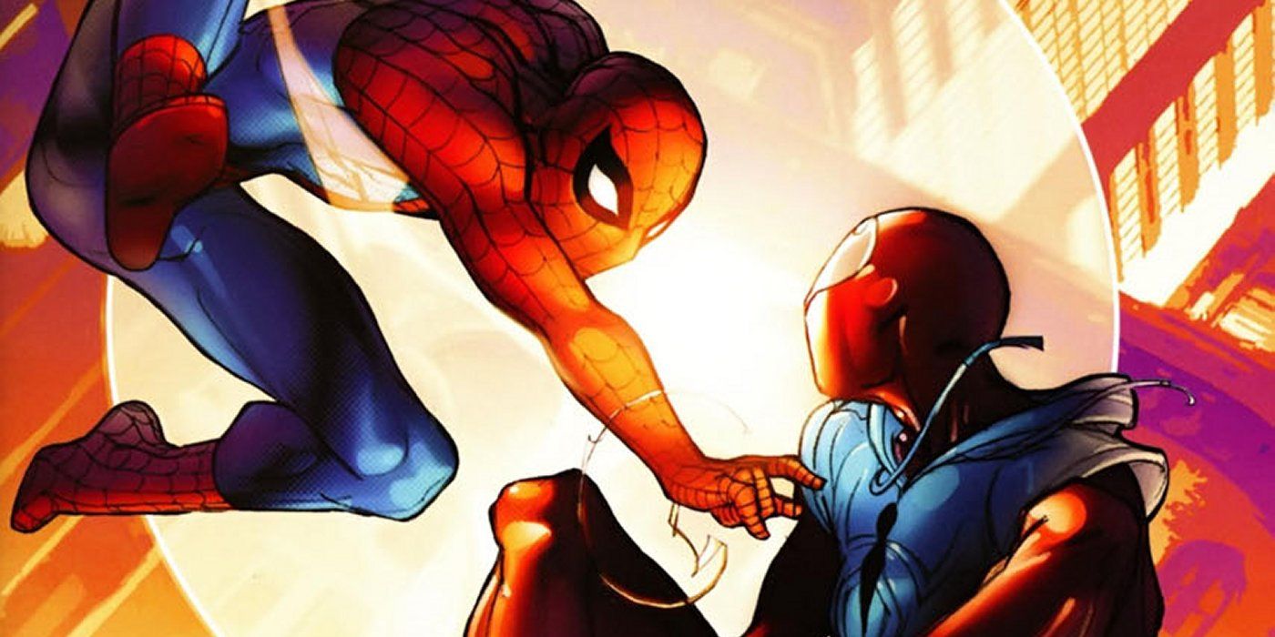 Spider-Man and Scarlet Spider face off in Marvel Comics.