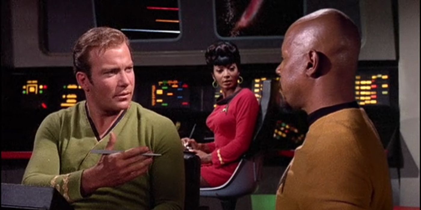 Scene on the deck of Star Trek: Deep Space Nine - Trials and Tribble-ations
