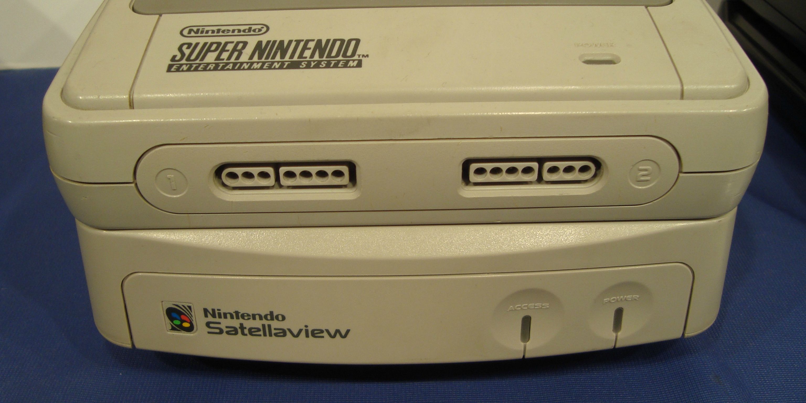 SNES with Satellaview Add-On