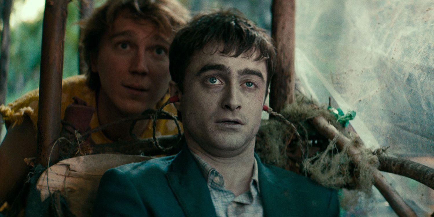 Paul Dano and Daniel Radcliffe in Swiss Army Man.