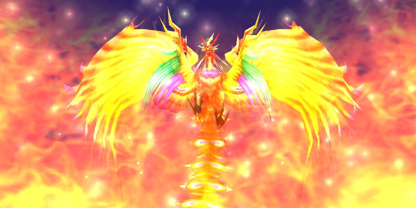 Phoenix using the Rebirth Flame in Final Fantasy IX
