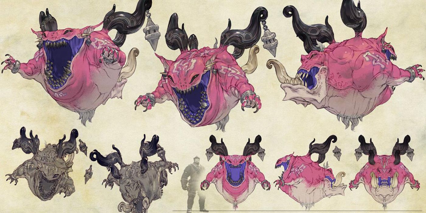 Typhon's concept art from Final Fantasy XIV