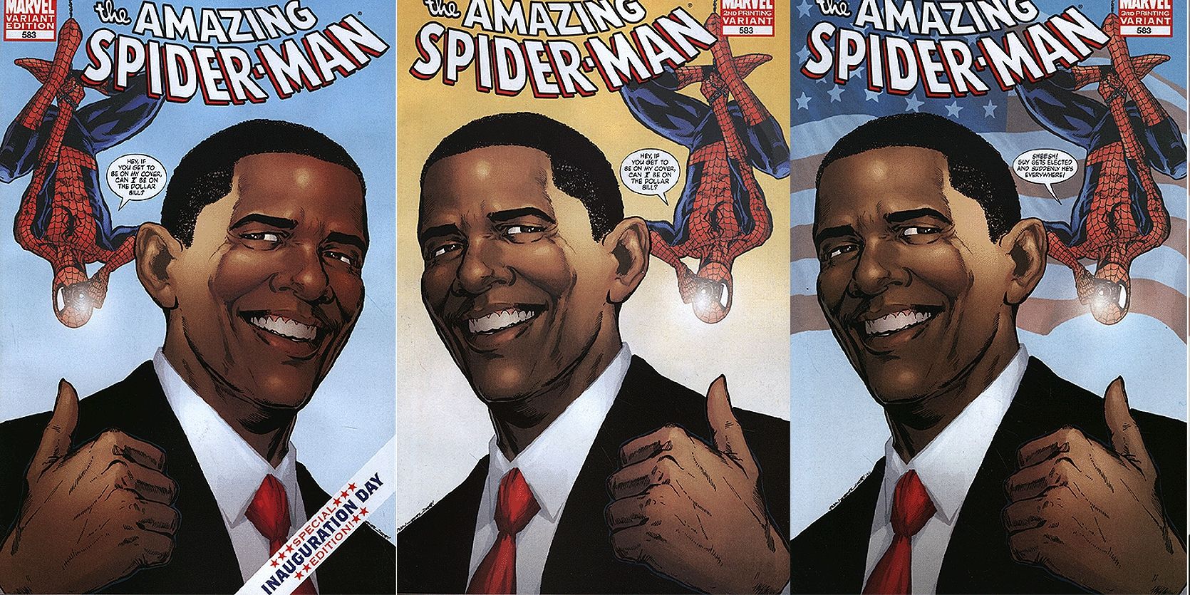 Amazing Spider-Man Obama Variant Cover