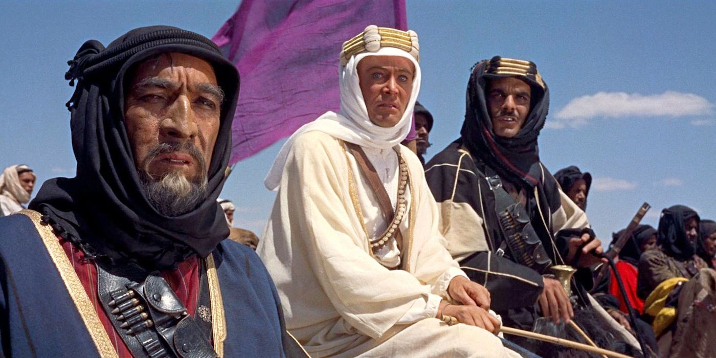 Anthony Quinn, Peter OToole, and Omar Sharif in LAwrence of Arabia