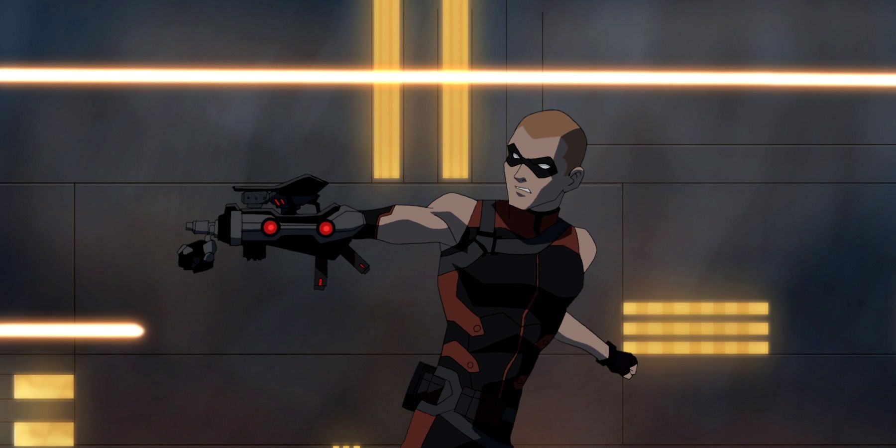 Arsenal using his cyber arm in Young Justice