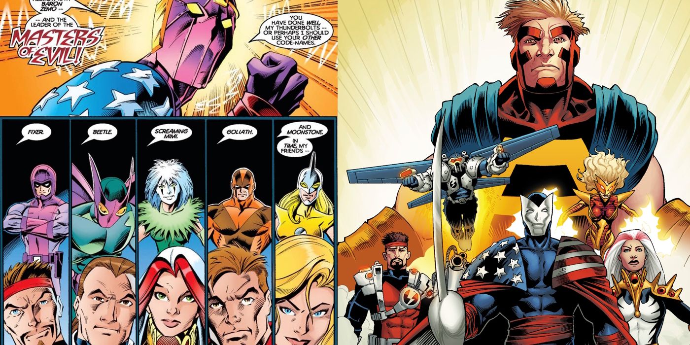 Baron Zemo and the Original Thunderbolts from Marvel Comics